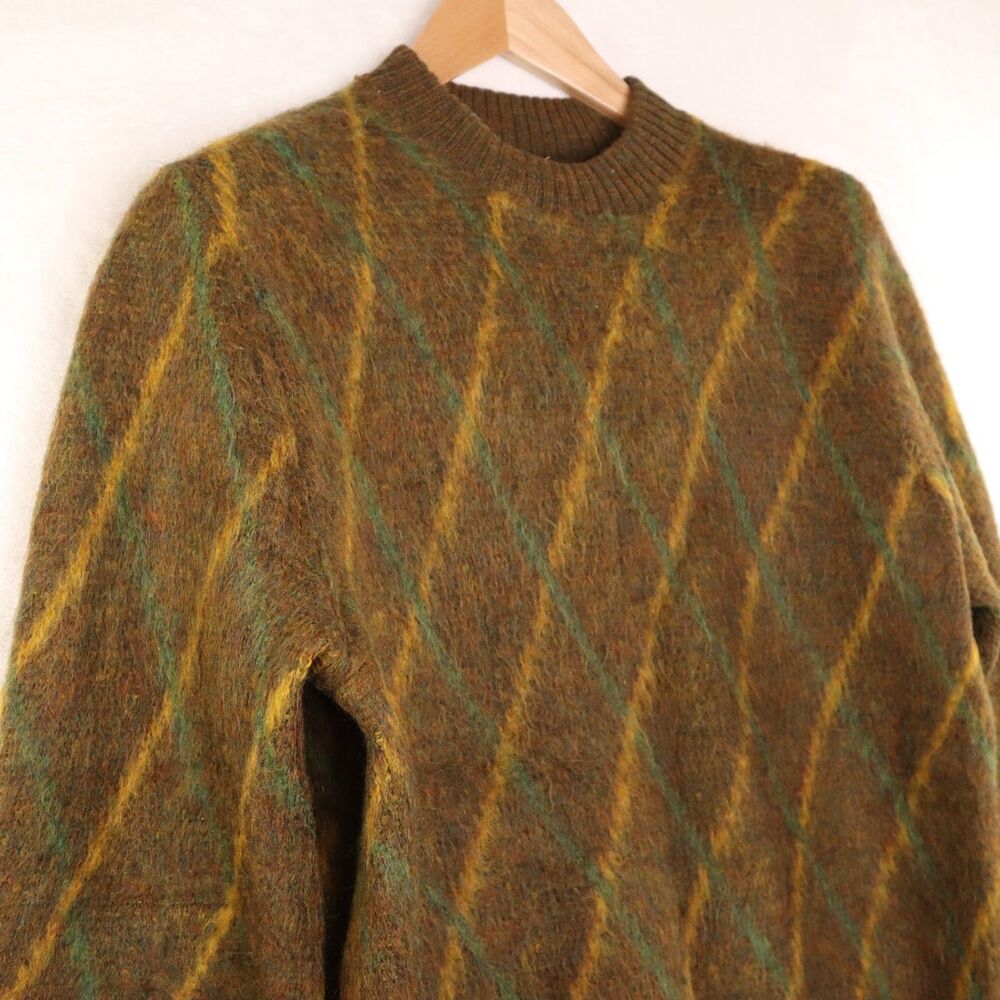 Vintage Alexander's Worsted Wool/Mohair Blend Sweater Women's XL Brown Pullover - Picture 2 of 10